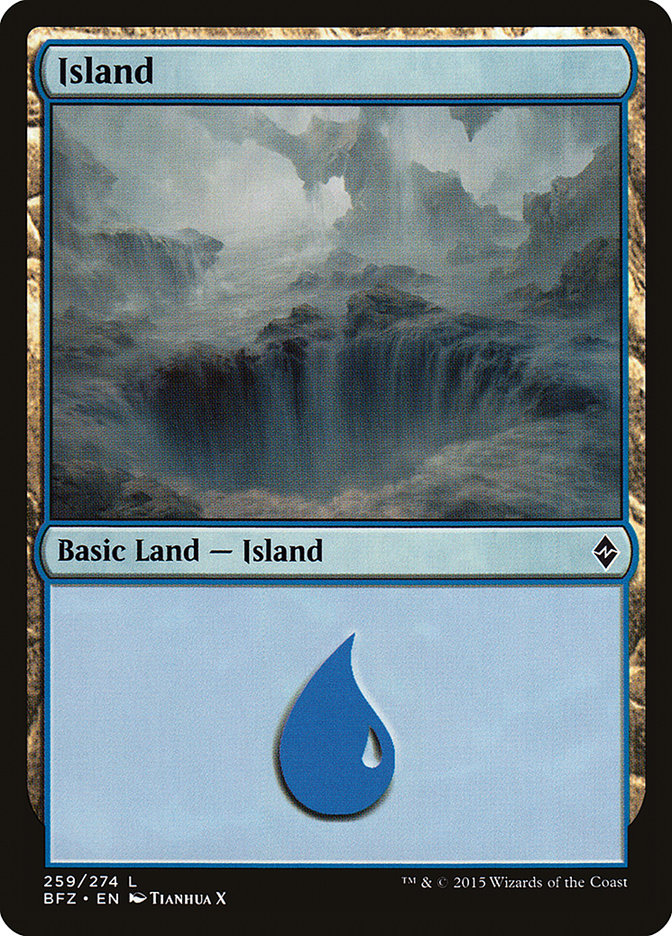 Island (259) [Battle for Zendikar] | Shuffle n Cut Hobbies & Games