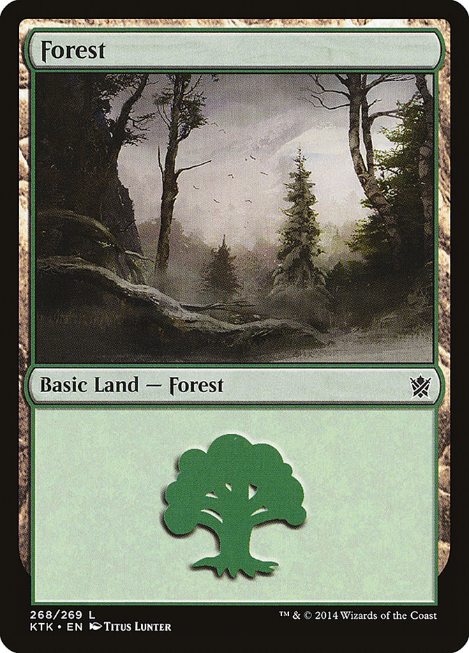 Forest (268) [Khans of Tarkir] | Shuffle n Cut Hobbies & Games