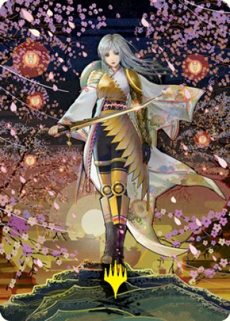 The Wandering Emperor 2 Art Card (Gold-Stamped Signature) [Kamigawa: Neon Dynasty Art Series] | Shuffle n Cut Hobbies & Games