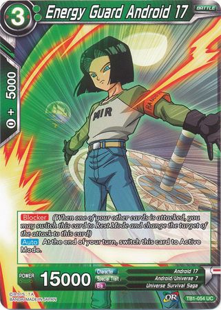Energy Guard Android 17 [TB1-054] | Shuffle n Cut Hobbies & Games