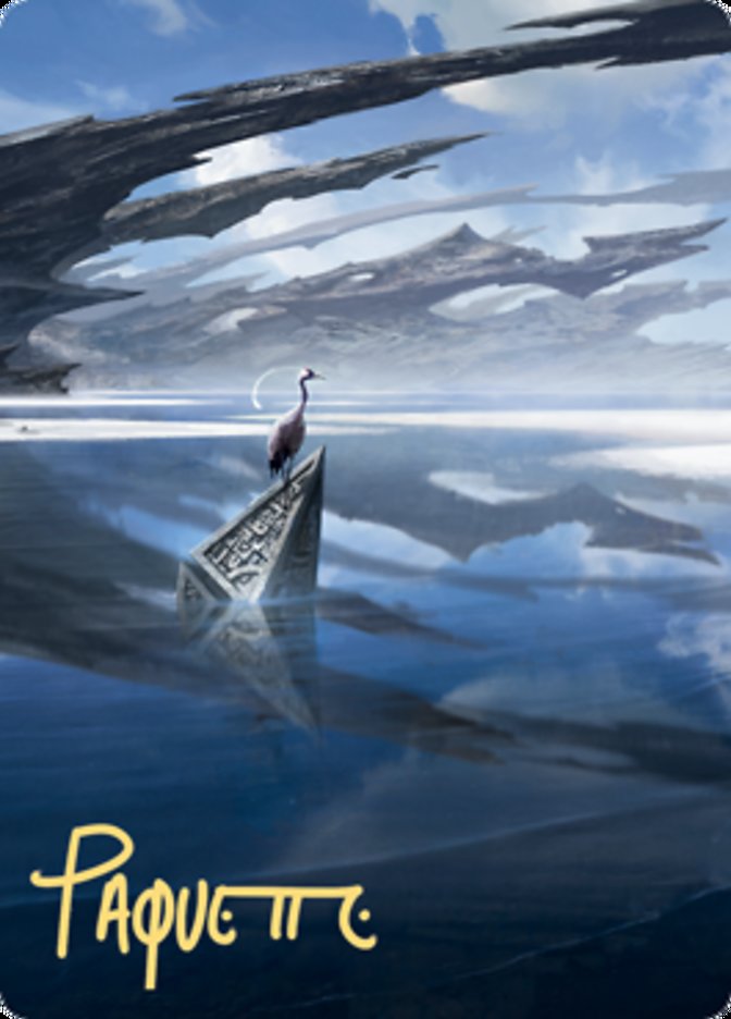 Seachrome Coast Art Card (Gold-Stamped Signature) [Zendikar Rising Art Series] | Shuffle n Cut Hobbies & Games