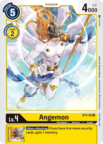 Angemon [ST3-05] (Tamer Party) [Starter Deck: Heaven's Yellow Promos] | Shuffle n Cut Hobbies & Games