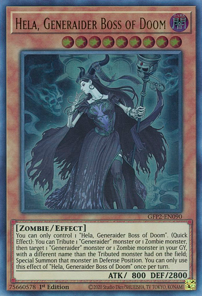 Hela, Generaider Boss of Doom [GFP2-EN090] Ultra Rare | Shuffle n Cut Hobbies & Games