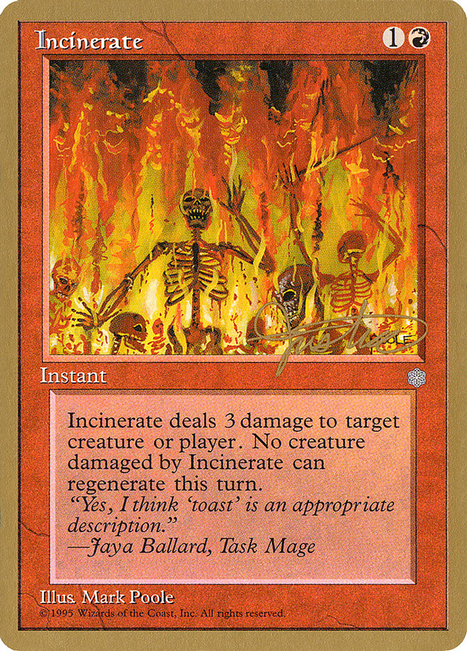 Incinerate (Mark Justice) [Pro Tour Collector Set] | Shuffle n Cut Hobbies & Games