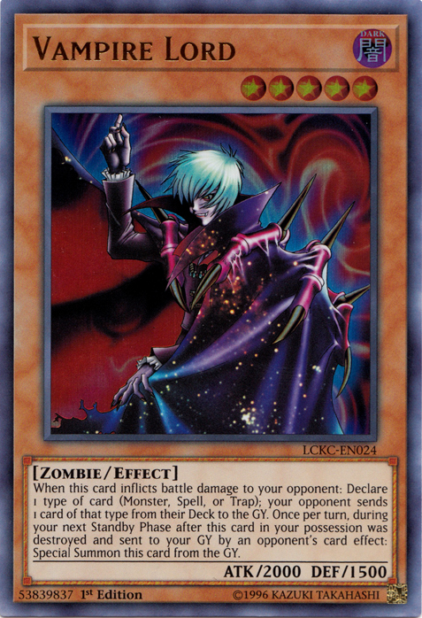 Vampire Lord [LCKC-EN024] Ultra Rare | Shuffle n Cut Hobbies & Games