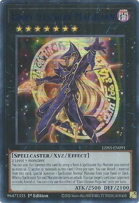 Ebon Illusion Magician (Blue) [LDS3-EN091] Ultra Rare | Shuffle n Cut Hobbies & Games