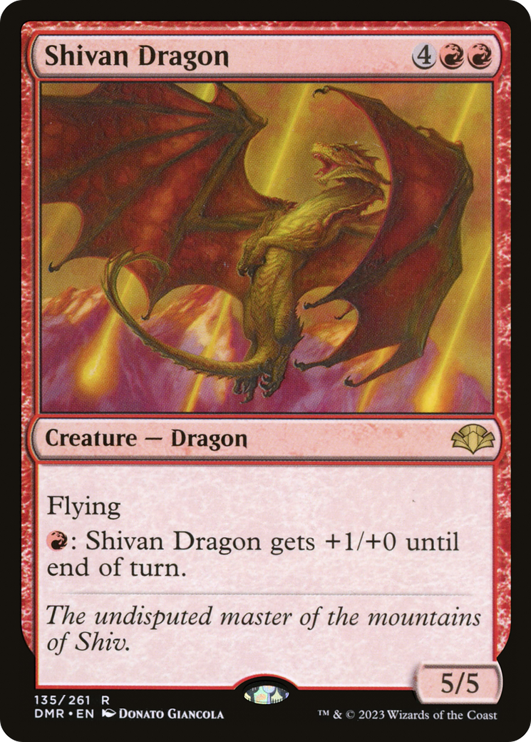 Shivan Dragon [Dominaria Remastered] | Shuffle n Cut Hobbies & Games