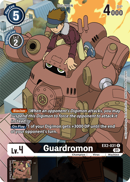 Guardromon [EX2-031] (Alternate Art) [Digital Hazard] | Shuffle n Cut Hobbies & Games