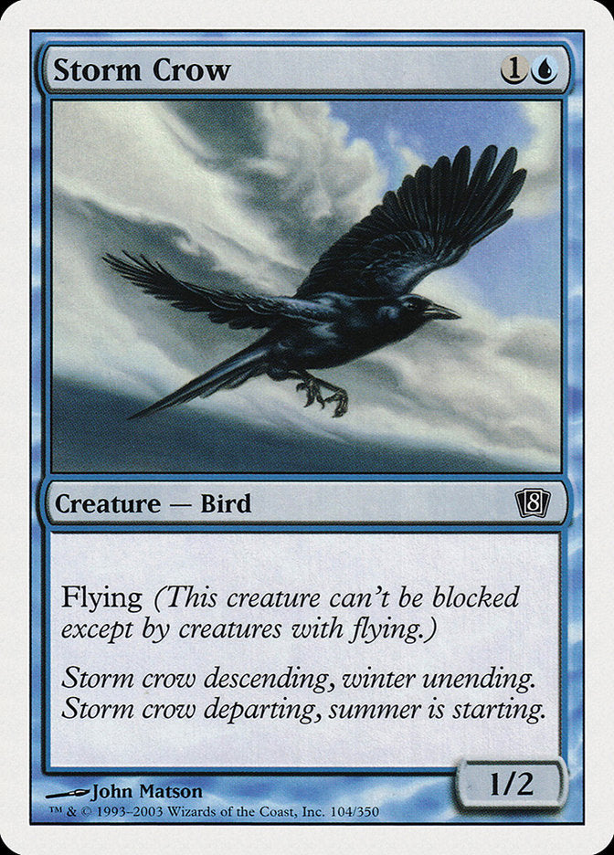 Storm Crow [Eighth Edition] | Shuffle n Cut Hobbies & Games