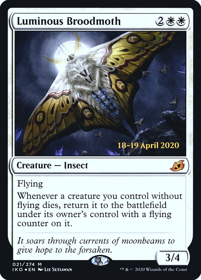 Luminous Broodmoth [Ikoria: Lair of Behemoths Prerelease Promos] | Shuffle n Cut Hobbies & Games