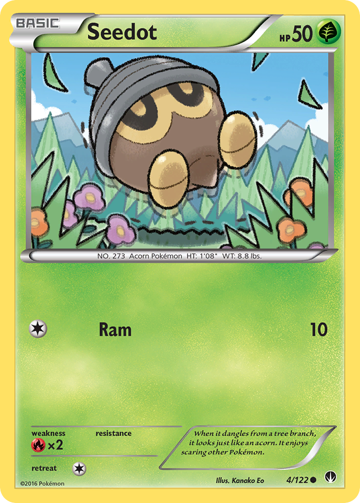 Seedot (4/122) [XY: BREAKpoint] | Shuffle n Cut Hobbies & Games