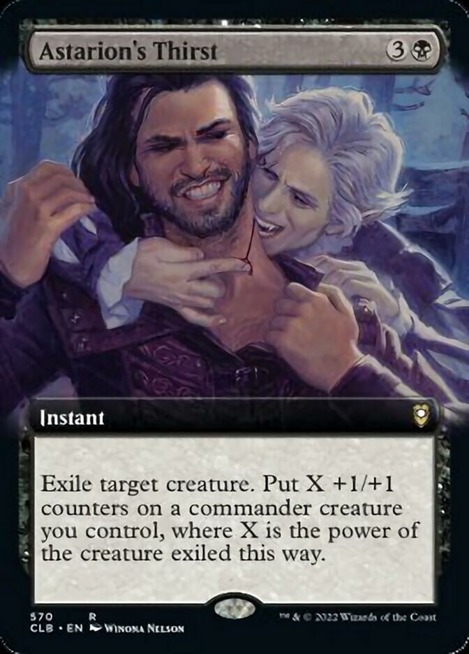 Astarion's Thirst (Extended Art) [Commander Legends: Battle for Baldur's Gate] | Shuffle n Cut Hobbies & Games