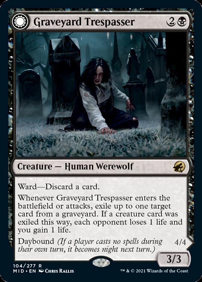 Graveyard Trespasser // Graveyard Glutton [Innistrad: Midnight Hunt] | Shuffle n Cut Hobbies & Games