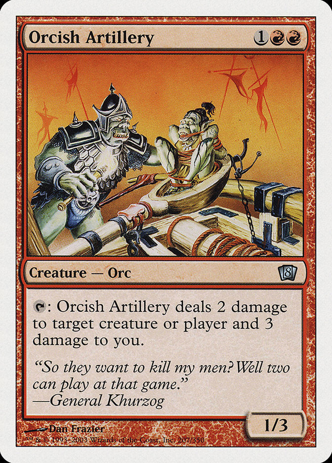 Orcish Artillery [Eighth Edition] | Shuffle n Cut Hobbies & Games