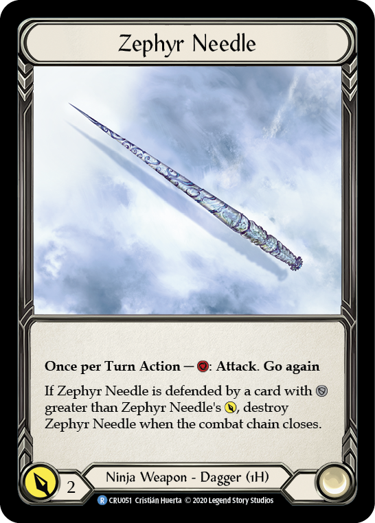 Zephyr Needle [CRU051] 1st Edition Normal | Shuffle n Cut Hobbies & Games