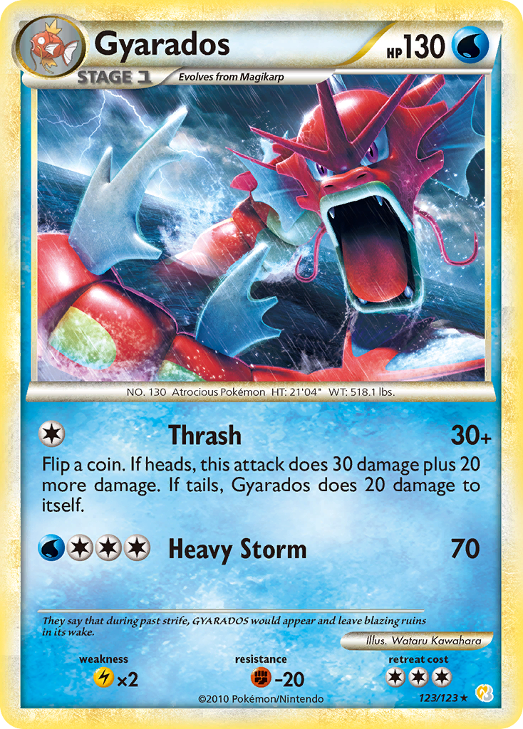Gyarados (123/123) [HeartGold & SoulSilver: Base Set] | Shuffle n Cut Hobbies & Games