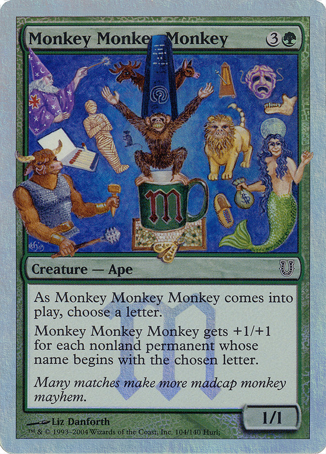 Monkey Monkey Monkey (Alternate Foil) [Unhinged] | Shuffle n Cut Hobbies & Games