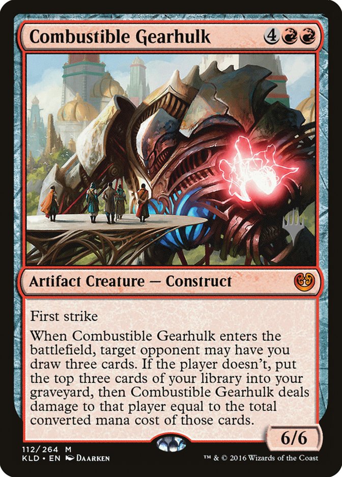 Combustible Gearhulk (Promo Pack) [Kaladesh Promos] | Shuffle n Cut Hobbies & Games