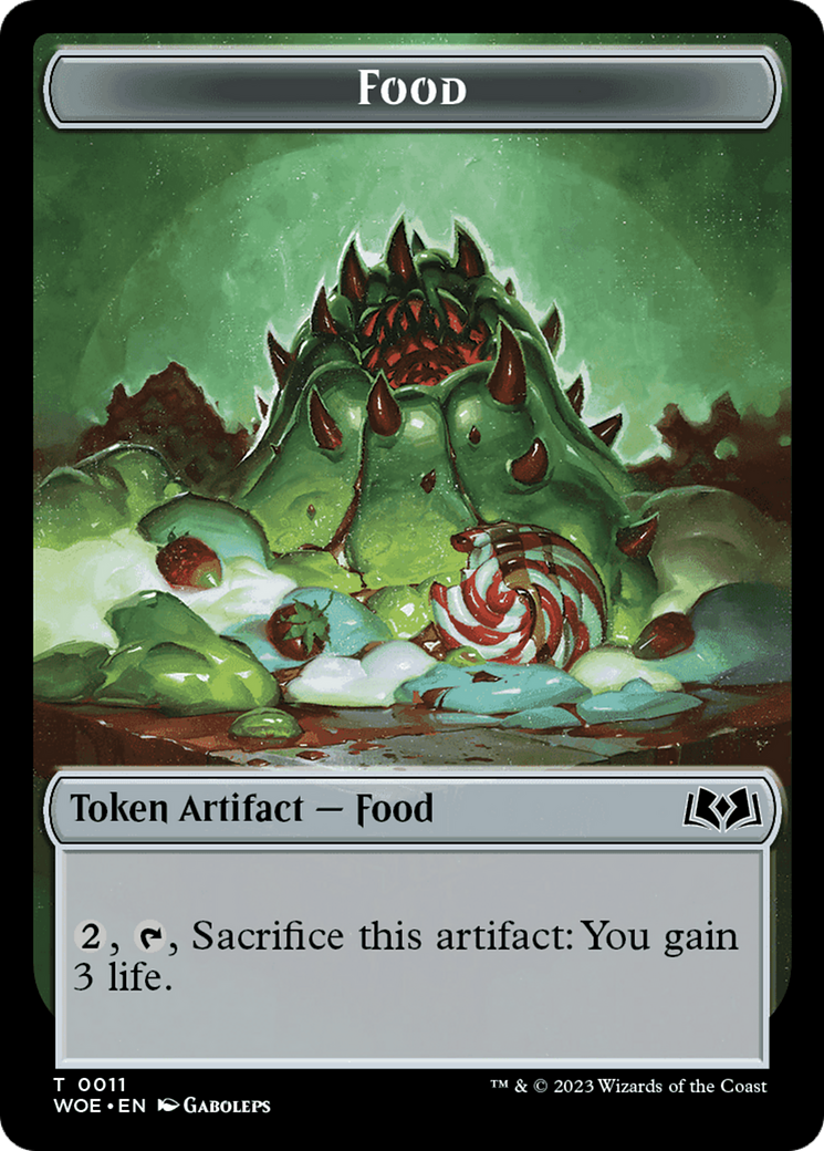 Mouse // Food (0011) Double-Sided Token [Wilds of Eldraine Tokens] | Shuffle n Cut Hobbies & Games