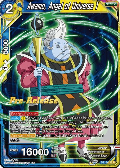 Awamo, Angel of Universe 1 (BT16-132) [Realm of the Gods Prerelease Promos] | Shuffle n Cut Hobbies & Games