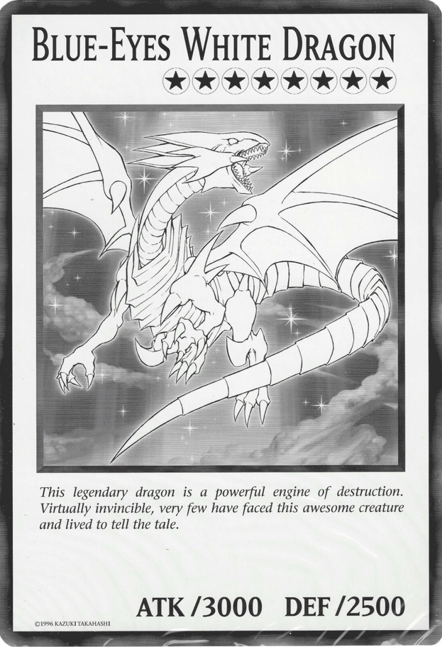 Blue-Eyes White Dragon (Oversized) Common | Shuffle n Cut Hobbies & Games