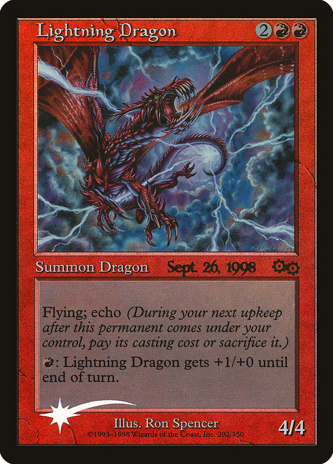 Lightning Dragon [Urza's Saga Promos] | Shuffle n Cut Hobbies & Games