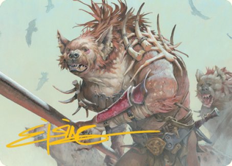 Gnoll Art Card (Gold-Stamped Signature) [Dungeons & Dragons: Adventures in the Forgotten Realms Art Series] | Shuffle n Cut Hobbies & Games