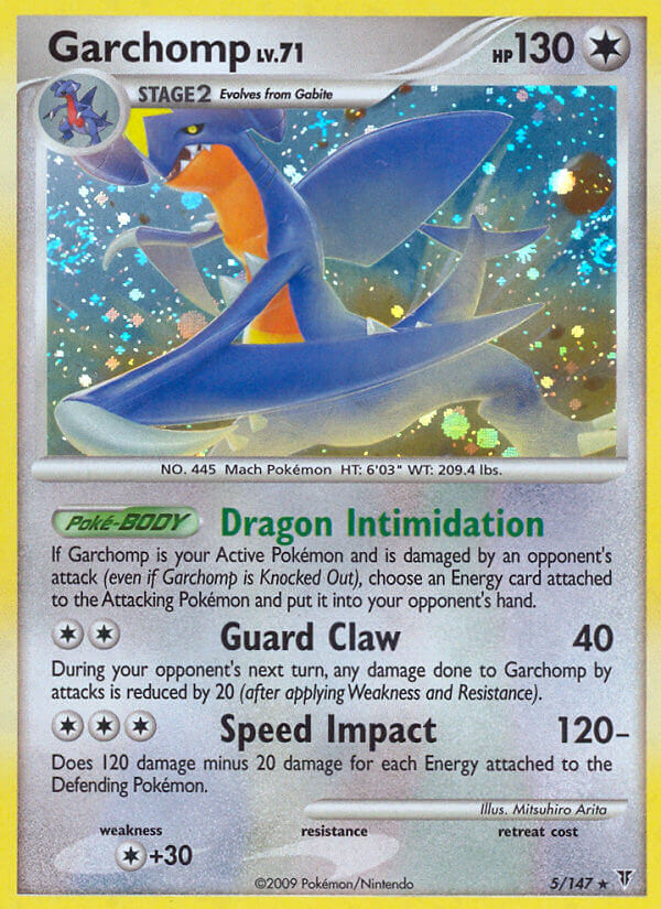 Garchomp (5/147) (Cracked Ice Holo) (Theme Deck Exclusive) [Platinum: Supreme Victors] | Shuffle n Cut Hobbies & Games