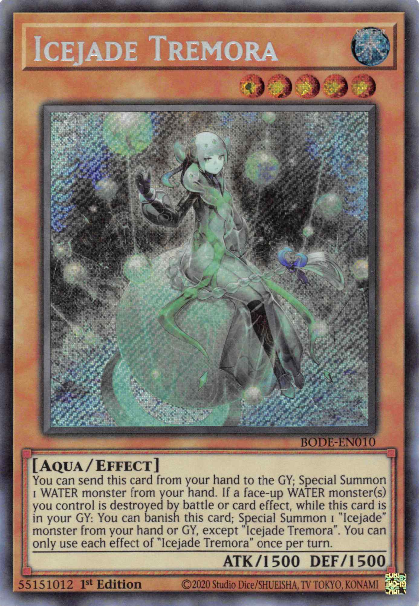 Icejade Tremora [BODE-EN010] Secret Rare | Shuffle n Cut Hobbies & Games