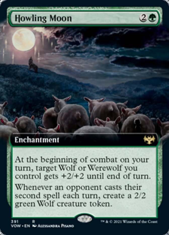 Howling Moon (Extended Art) [Innistrad: Crimson Vow] | Shuffle n Cut Hobbies & Games