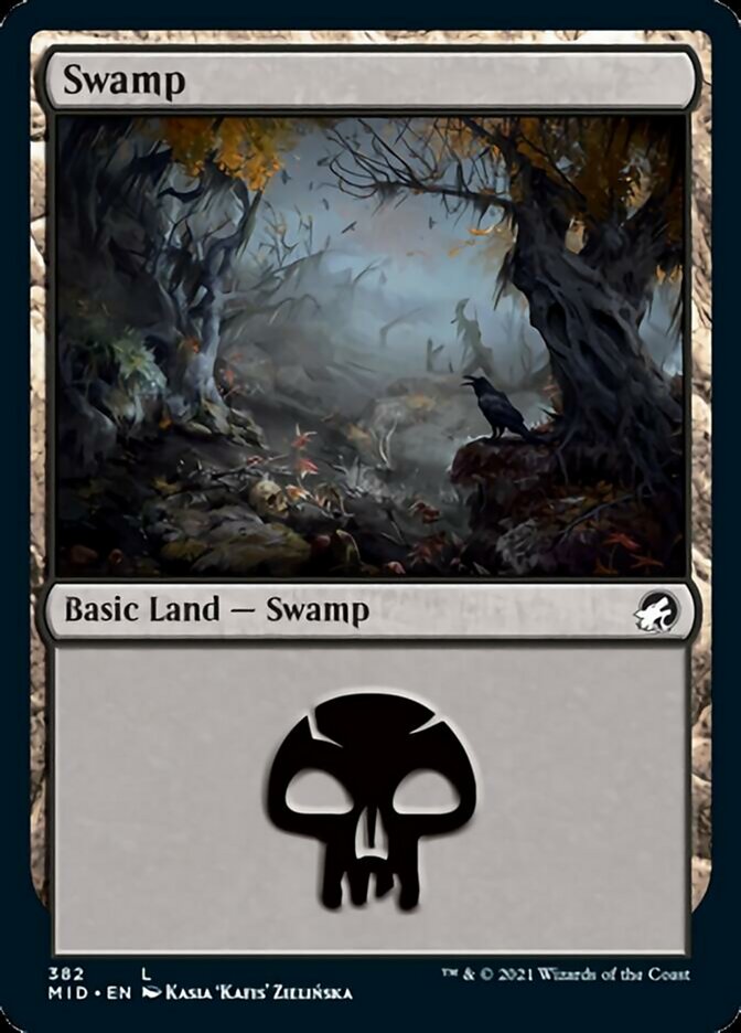 Swamp (382) [Innistrad: Midnight Hunt] | Shuffle n Cut Hobbies & Games
