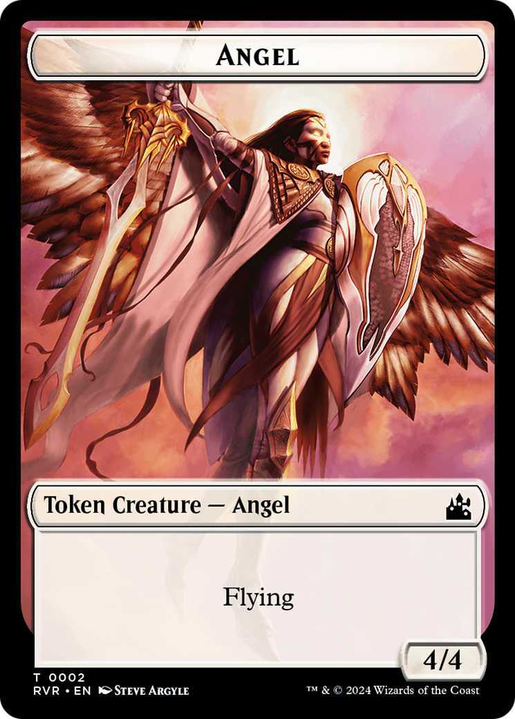 Angel Token (0002) [Ravnica Remastered Tokens] | Shuffle n Cut Hobbies & Games