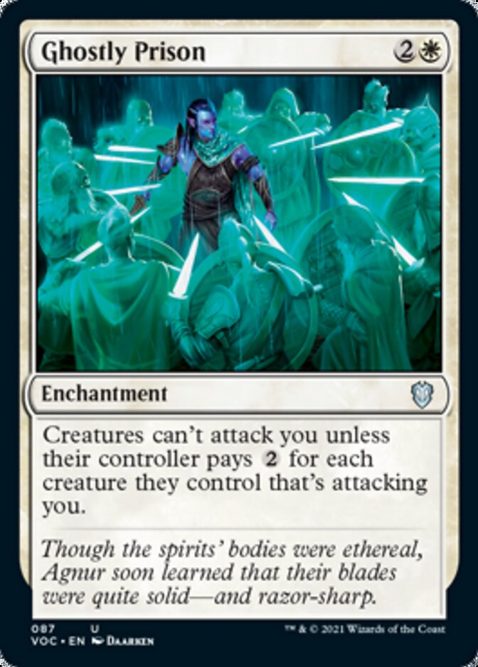 Ghostly Prison [Innistrad: Crimson Vow Commander] | Shuffle n Cut Hobbies & Games
