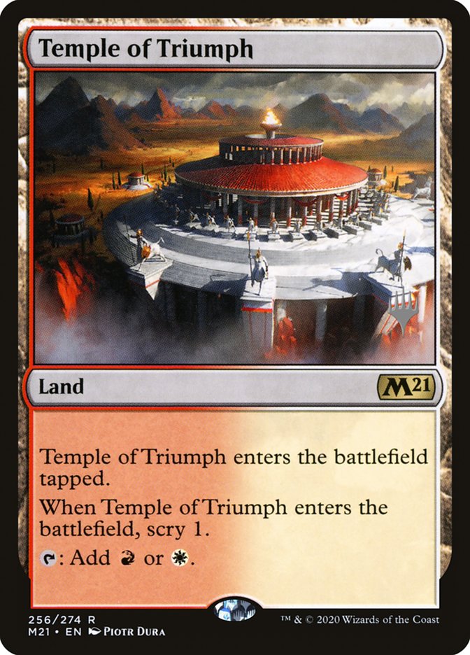 Temple of Triumph (Promo Pack) [Core Set 2021 Promos] | Shuffle n Cut Hobbies & Games