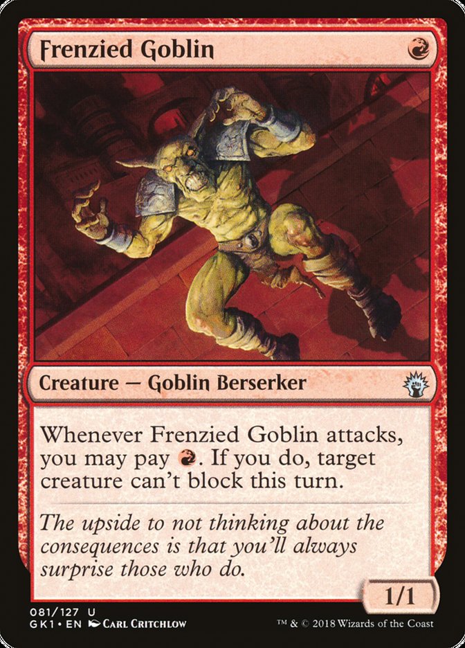 Frenzied Goblin [Guilds of Ravnica Guild Kit] | Shuffle n Cut Hobbies & Games