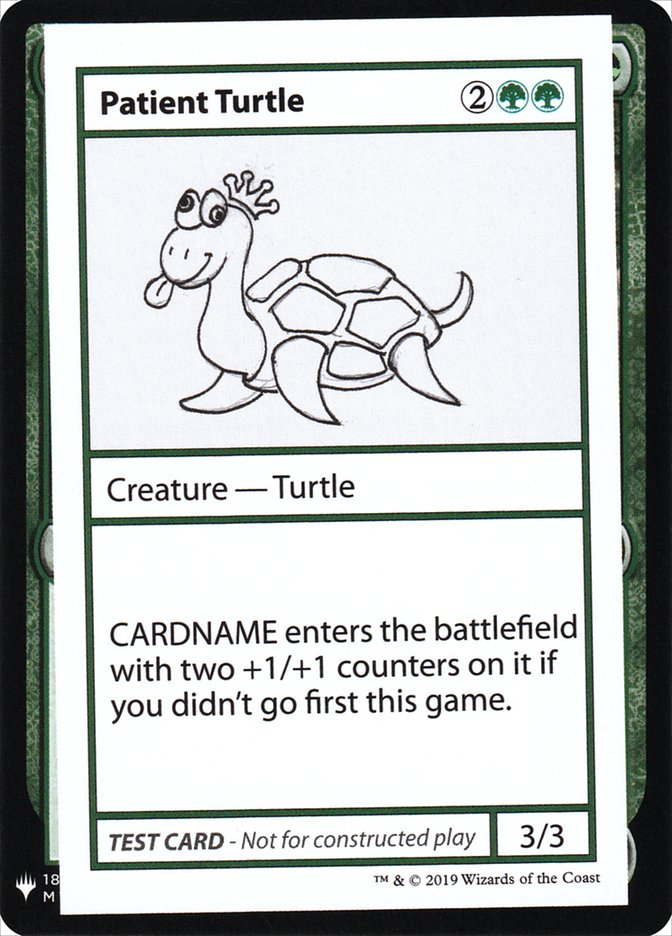 Patient Turtle [Mystery Booster Playtest Cards] | Shuffle n Cut Hobbies & Games