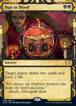 Sign in Blood [Strixhaven: School of Mages Mystical Archive] | Shuffle n Cut Hobbies & Games