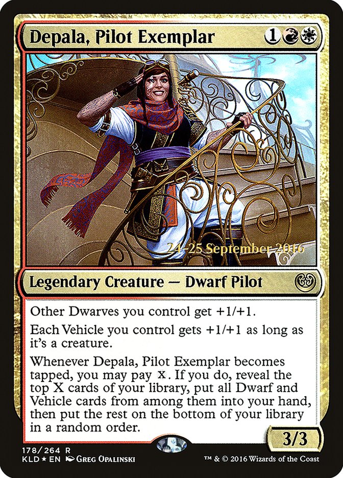 Depala, Pilot Exemplar [Kaladesh Prerelease Promos] | Shuffle n Cut Hobbies & Games