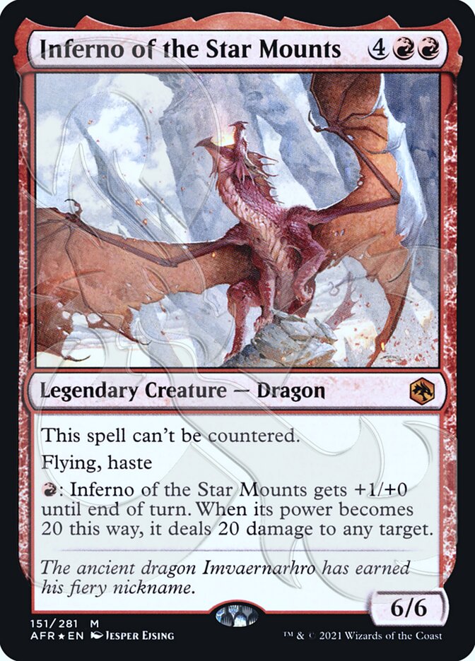 Inferno of the Star Mounts (Ampersand Promo) [Dungeons & Dragons: Adventures in the Forgotten Realms Promos] | Shuffle n Cut Hobbies & Games