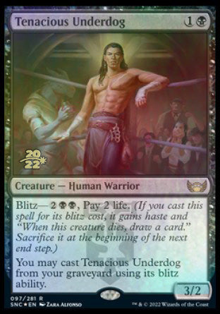 Tenacious Underdog [Streets of New Capenna Prerelease Promos] | Shuffle n Cut Hobbies & Games