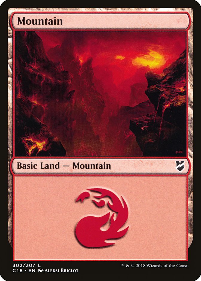 Mountain (302) [Commander 2018] | Shuffle n Cut Hobbies & Games
