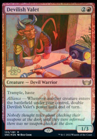 Devilish Valet [Streets of New Capenna Prerelease Promos] | Shuffle n Cut Hobbies & Games