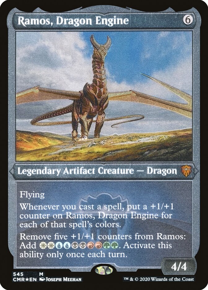 Ramos, Dragon Engine (Etched) [Commander Legends] | Shuffle n Cut Hobbies & Games
