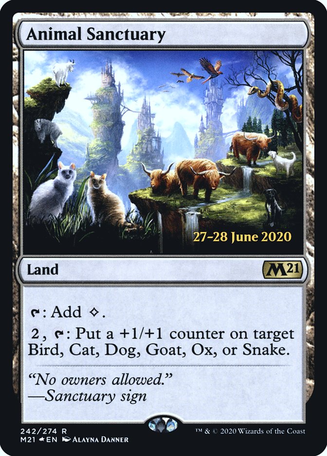 Animal Sanctuary [Core Set 2021 Prerelease Promos] | Shuffle n Cut Hobbies & Games