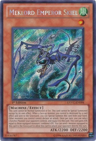 Meklord Emperor Skiel [EXVC-EN094] Secret Rare | Shuffle n Cut Hobbies & Games