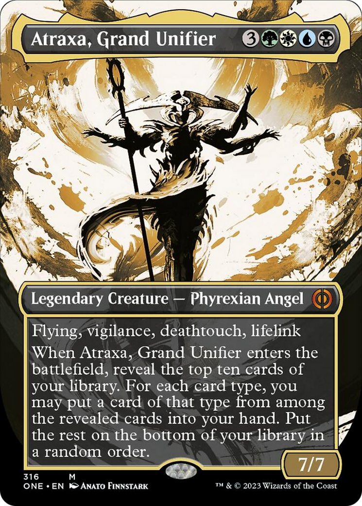 Atraxa, Grand Unifier (Borderless Ichor) [Phyrexia: All Will Be One] | Shuffle n Cut Hobbies & Games