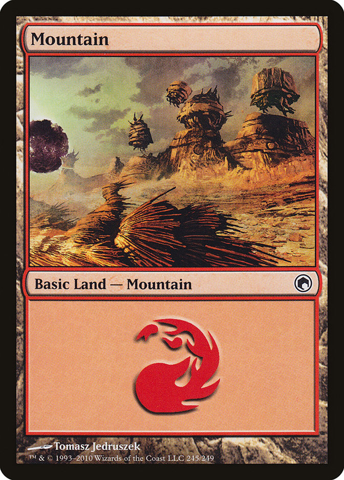 Mountain (245) [Scars of Mirrodin] | Shuffle n Cut Hobbies & Games