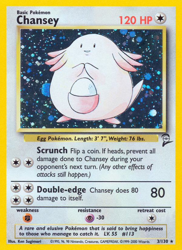 Chansey (3/130) [Base Set 2] | Shuffle n Cut Hobbies & Games