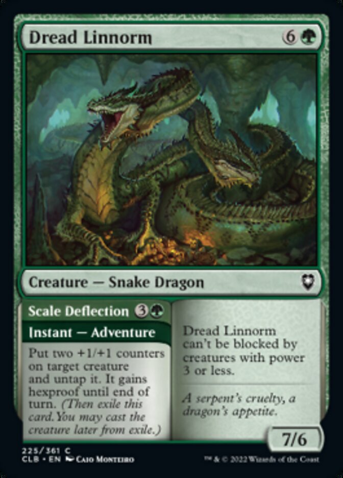 Dread Linnorm // Scale Deflection [Commander Legends: Battle for Baldur's Gate] | Shuffle n Cut Hobbies & Games