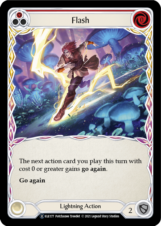 Flash (Red) [U-ELE177] Unlimited Rainbow Foil | Shuffle n Cut Hobbies & Games